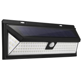Solar Lights 118 LEDs Solar Wall Light Outdoor Motion Sensor Lamp IP65 Waterproof 120ensing 270éde Lighting Angle for Garage Garden Pathway