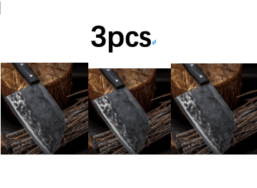 Stainless Steel Meat Cleaver Chef's Knife Cleaver (Option: 3Pcs)