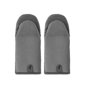 Oven Gloves with Hangable Design for Household Kitchen (Color: Gray, Type: Grill Supplies)